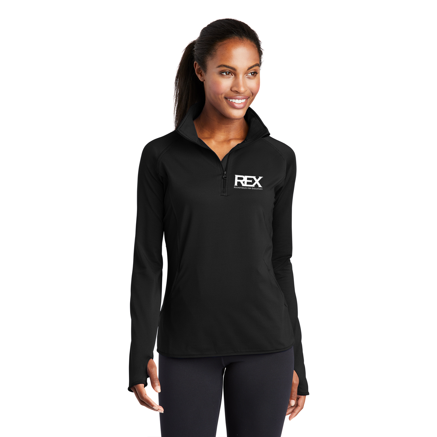 Sport-Tek Ladies Sport-Wick 1/2-Zip Pullover