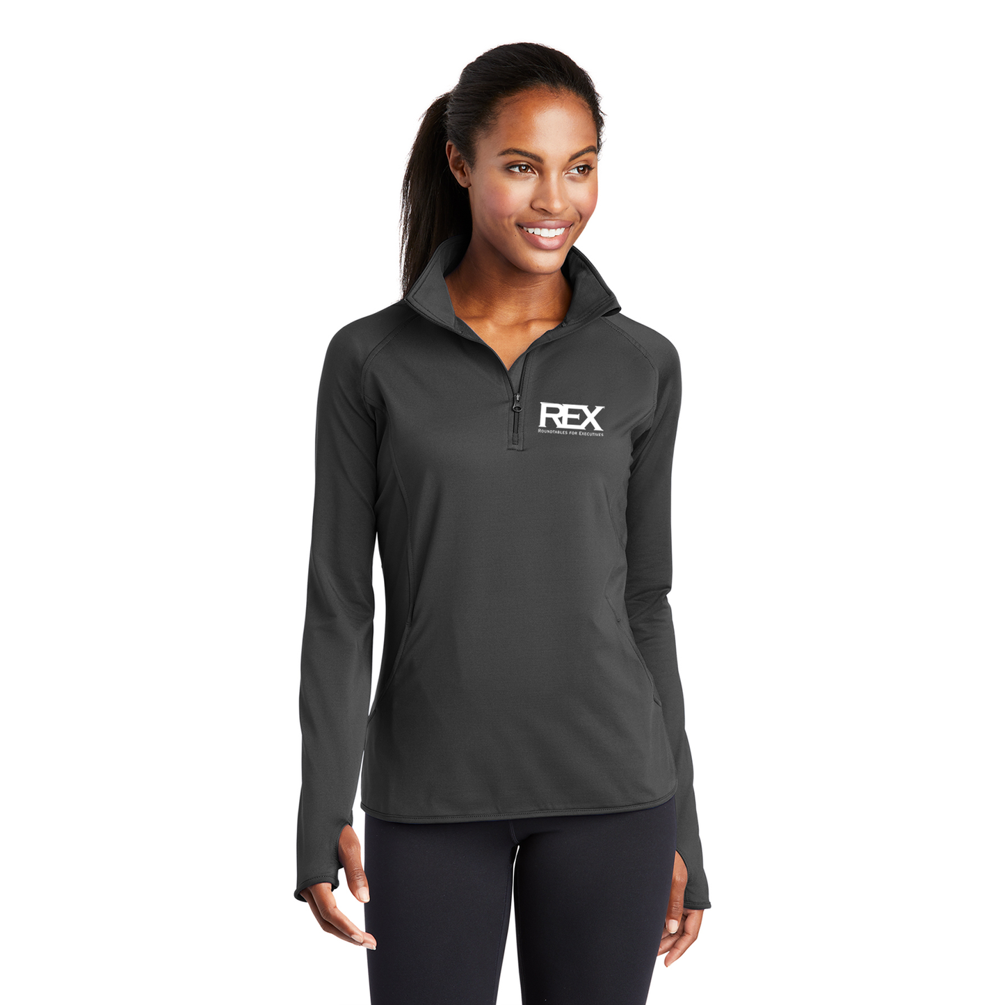 Sport-Tek Ladies Sport-Wick 1/2-Zip Pullover