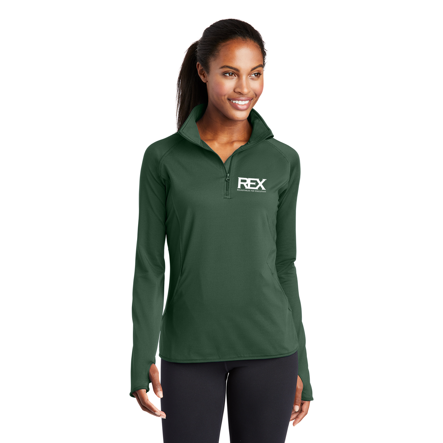 Sport-Tek Ladies Sport-Wick 1/2-Zip Pullover