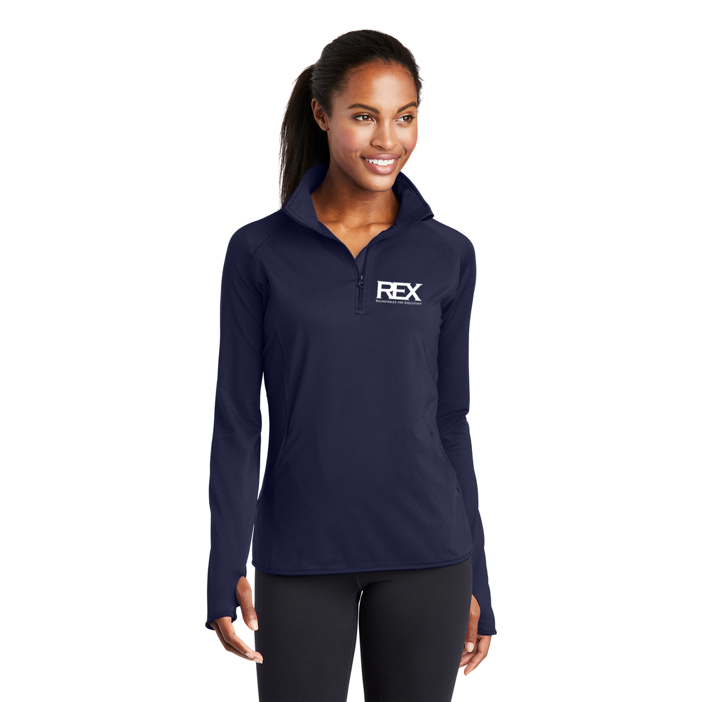 Sport-Tek Ladies Sport-Wick 1/2-Zip Pullover