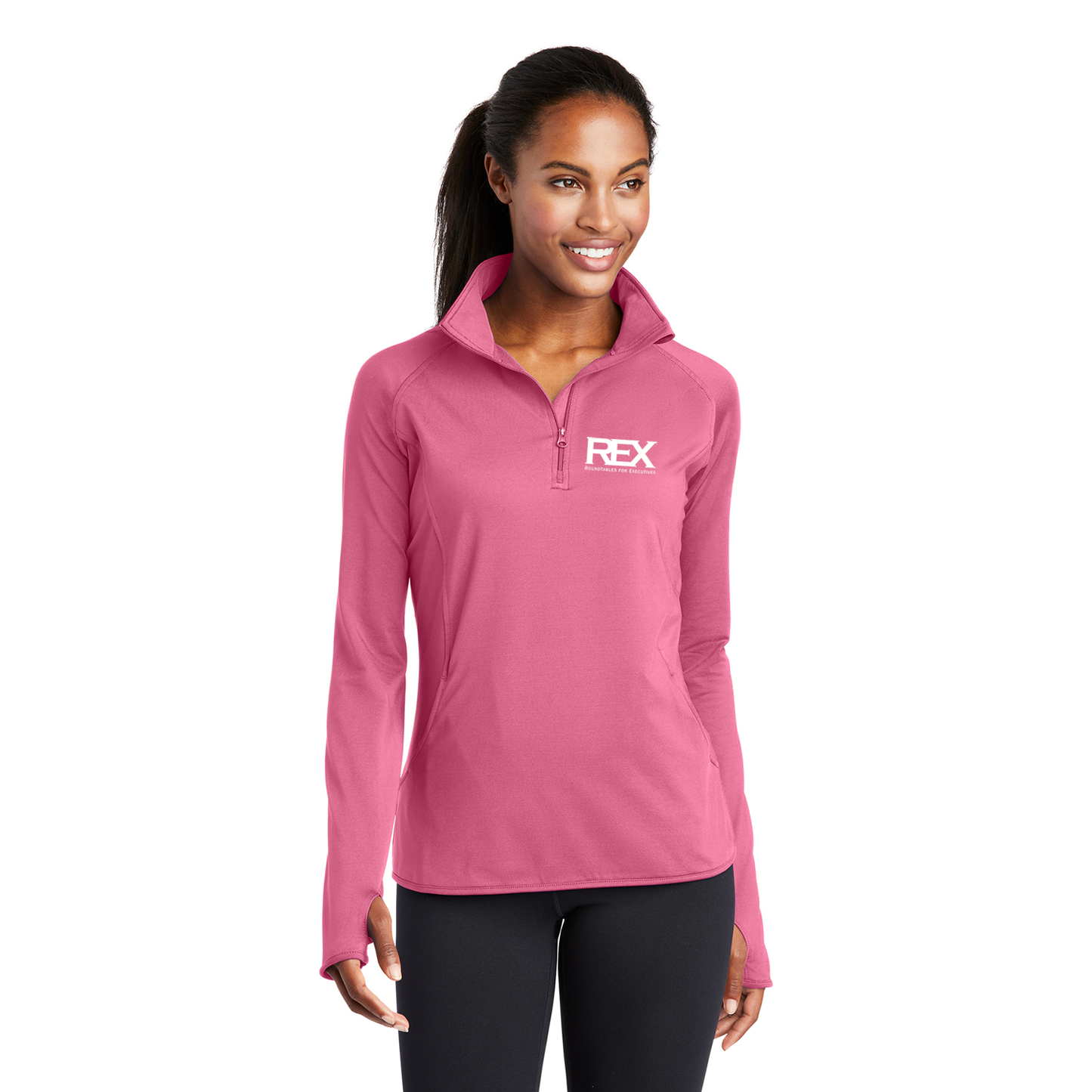 Sport-Tek Ladies Sport-Wick 1/2-Zip Pullover