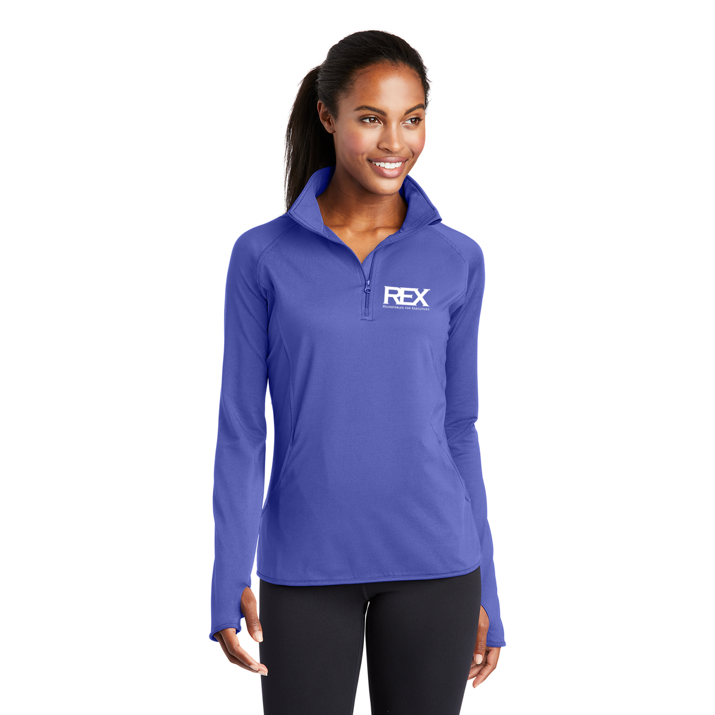 Sport-Tek Ladies Sport-Wick 1/2-Zip Pullover