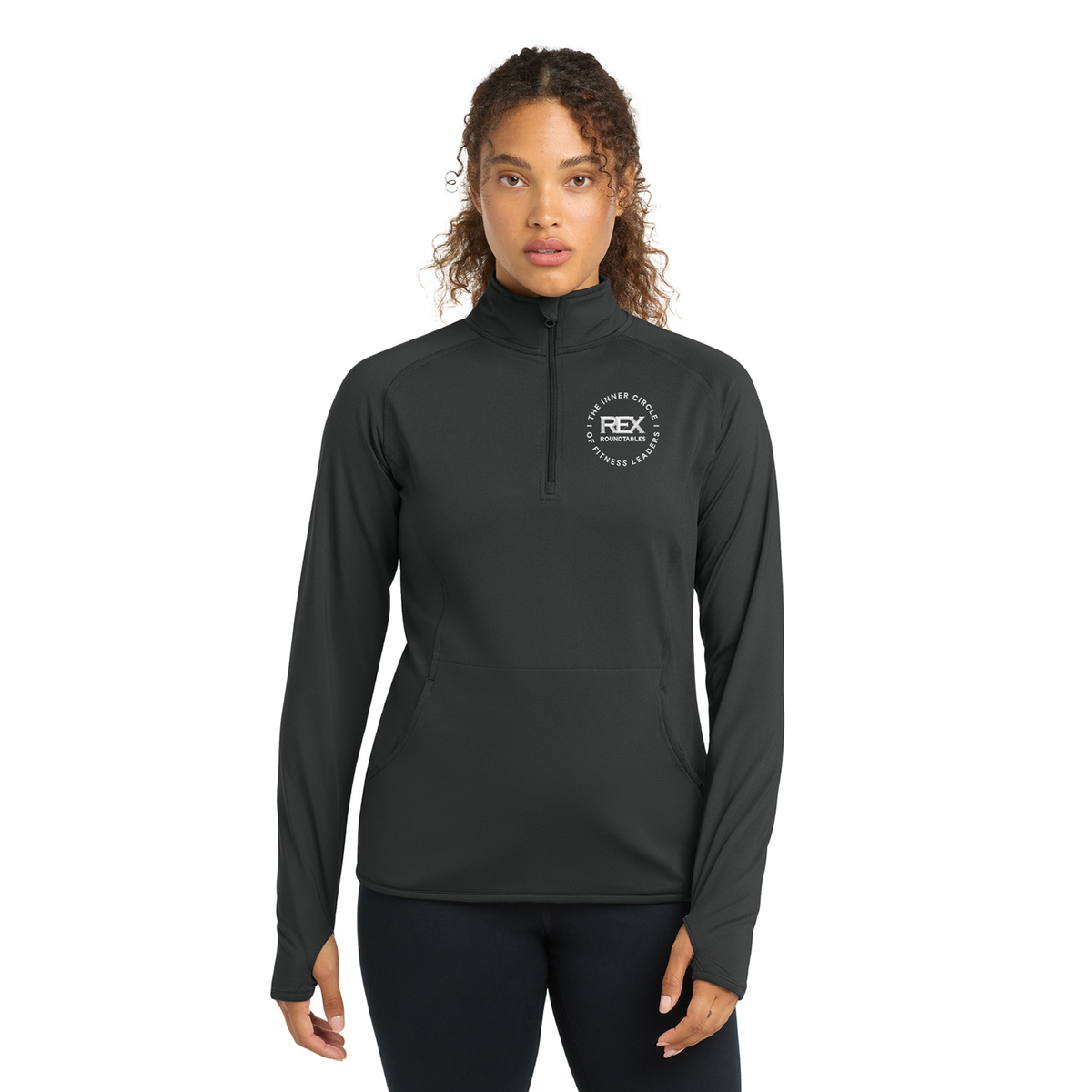 Sport-Tek Ladies Sport-Wick 1/2-Zip Pullover