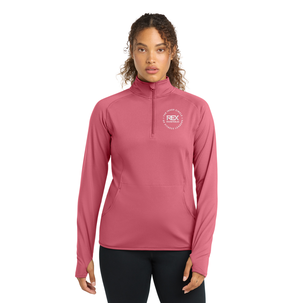 Sport-Tek Ladies Sport-Wick 1/2-Zip Pullover