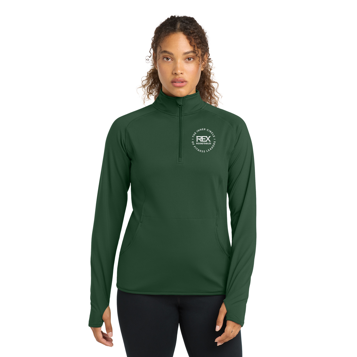Sport-Tek Ladies Sport-Wick 1/2-Zip Pullover