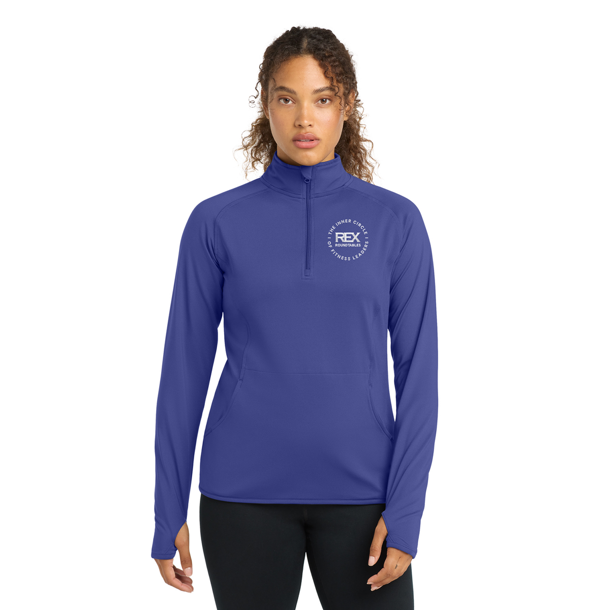 Sport-Tek Ladies Sport-Wick 1/2-Zip Pullover