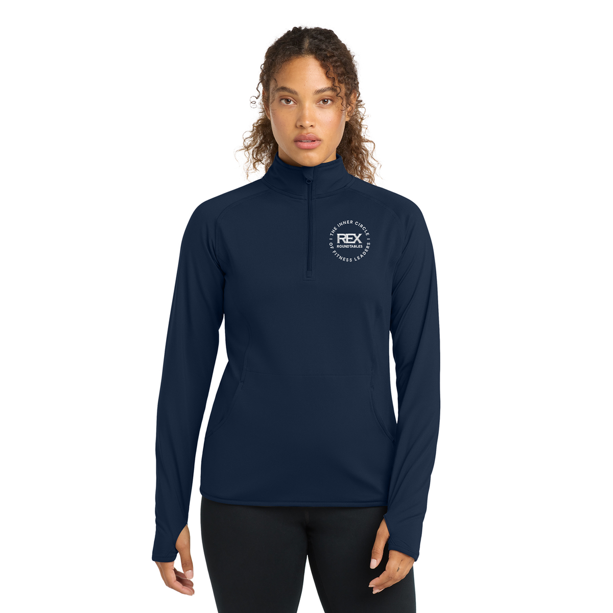 Sport-Tek Ladies Sport-Wick 1/2-Zip Pullover