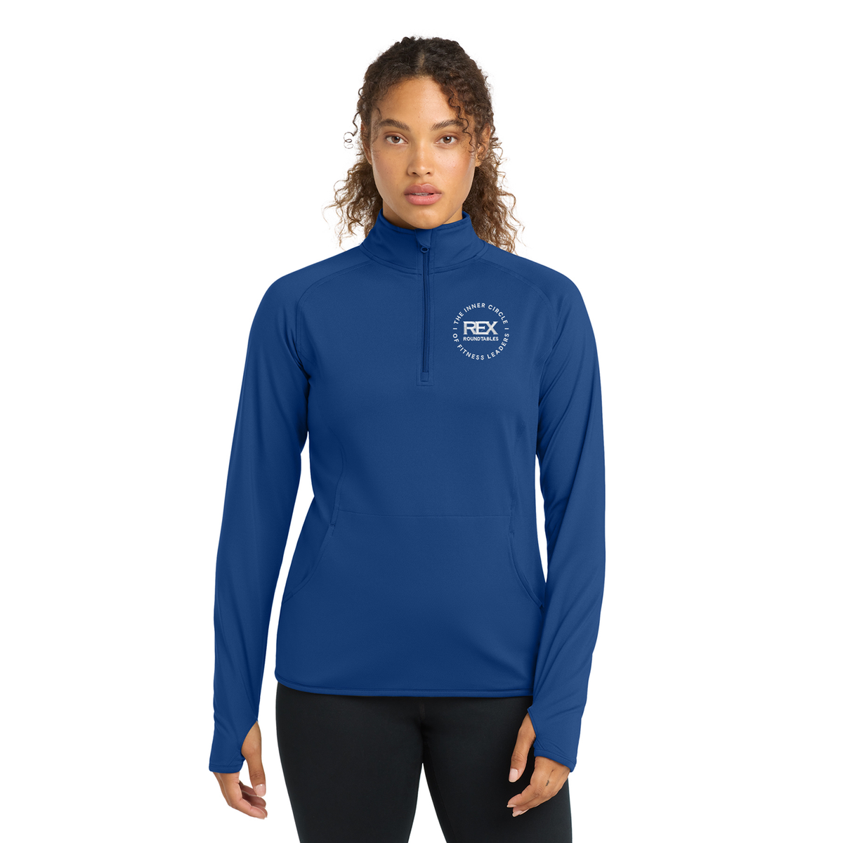 Sport-Tek Ladies Sport-Wick 1/2-Zip Pullover